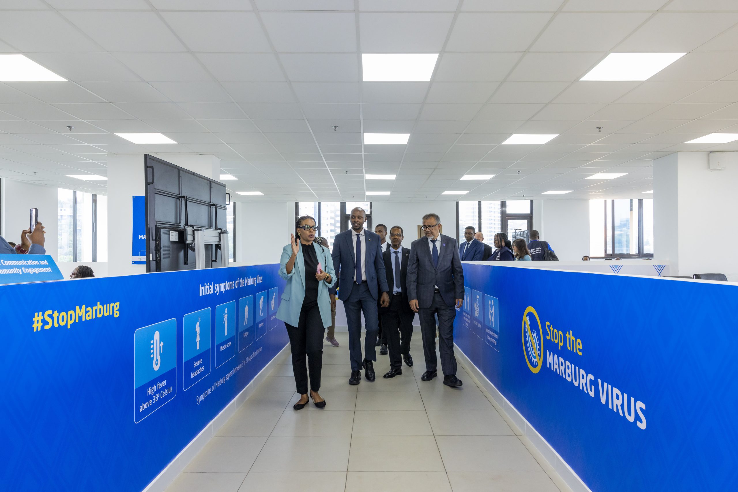 Dr. Tedros’s Visit to the Marburg Command Post in Kigali: Strengthening Global Health Collaboration